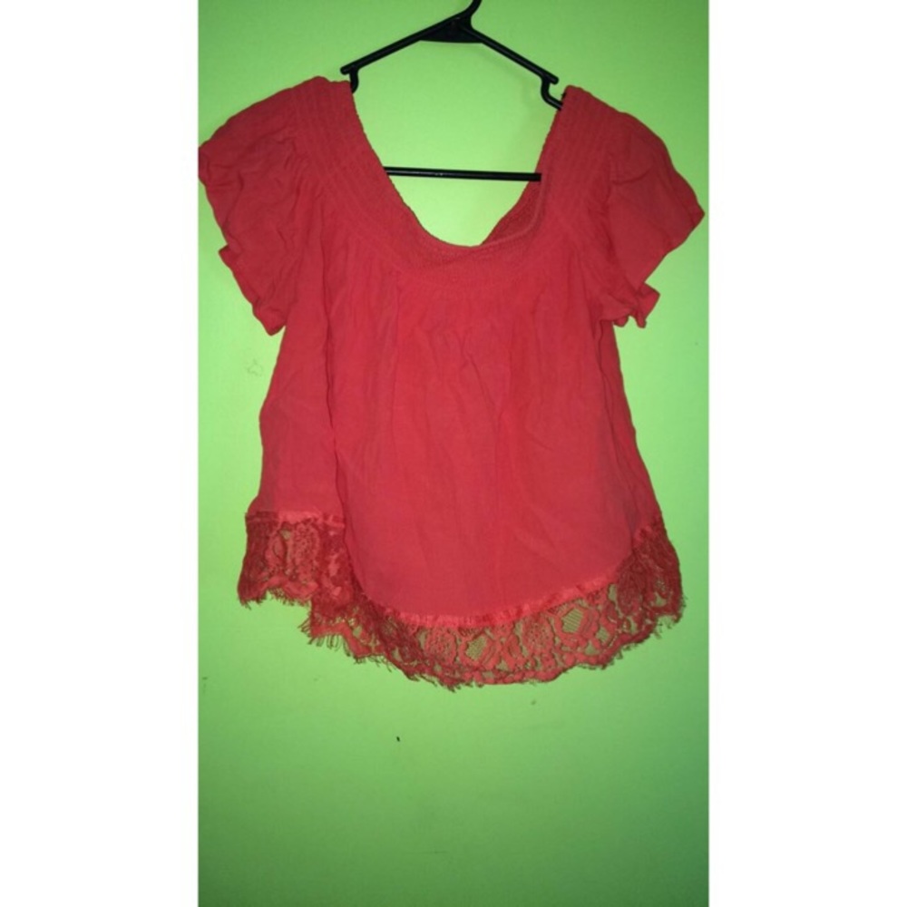 F21 off the shoulder shirt